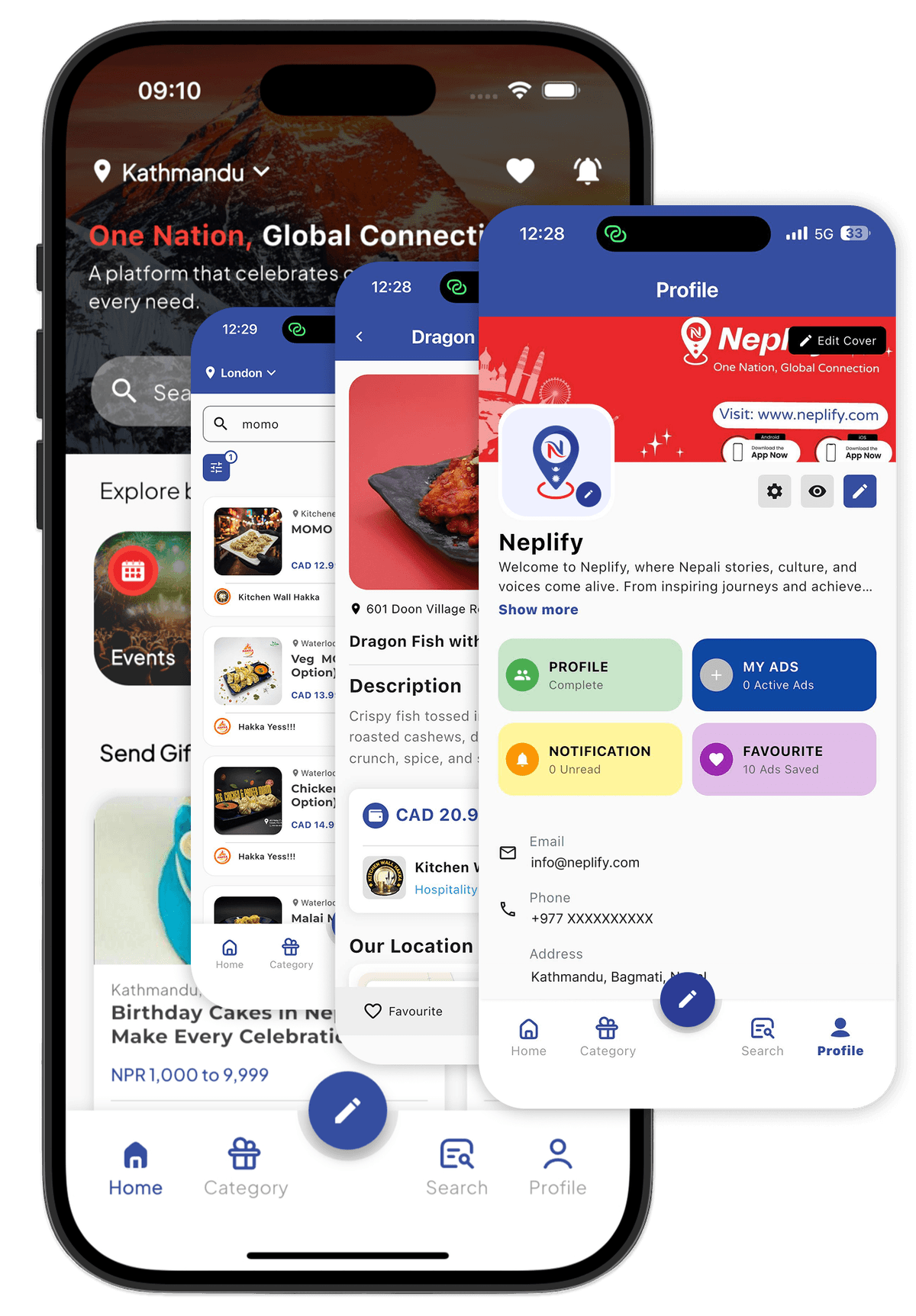 Neplify Mobile App Preview