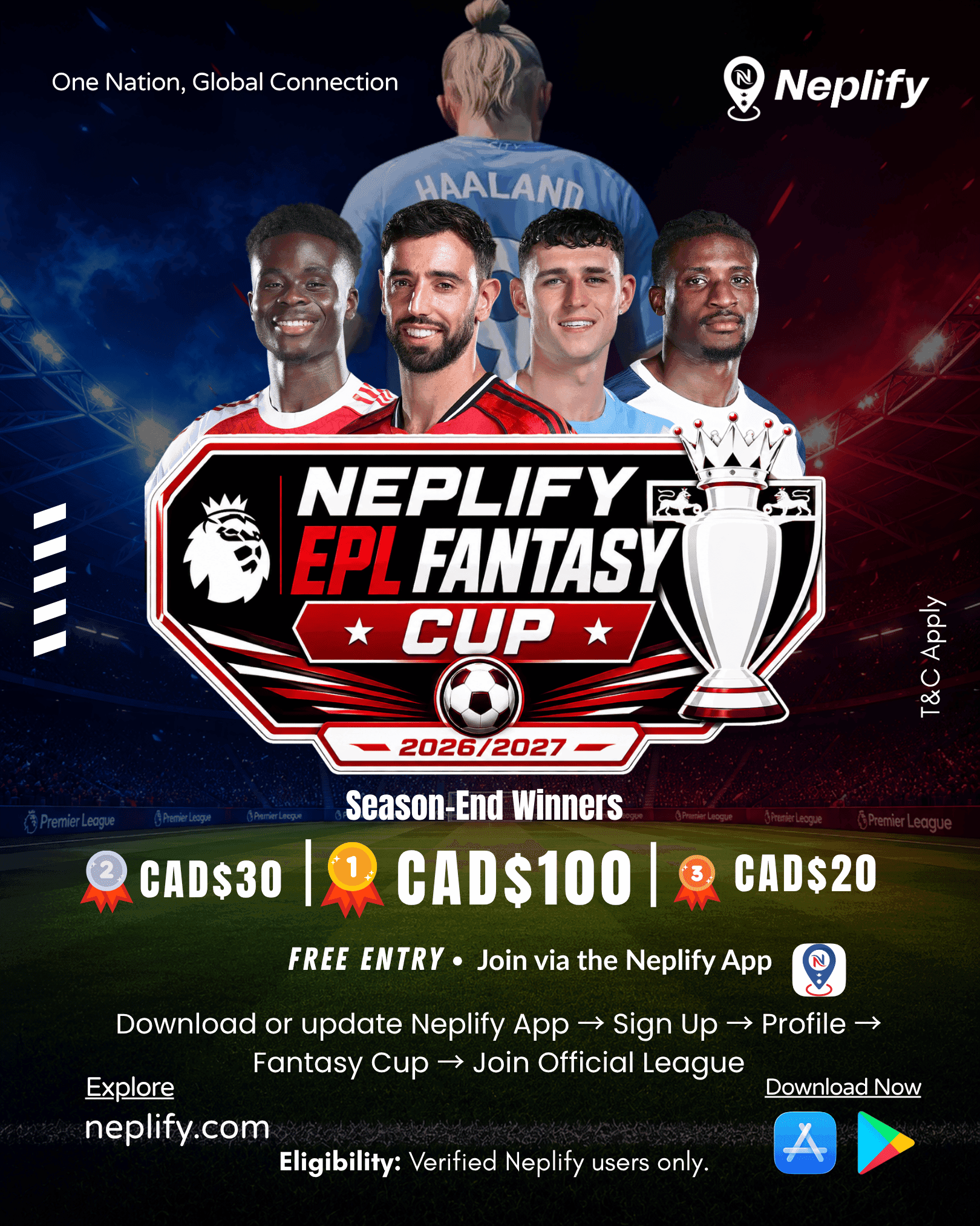 Neplify Launches the Official EPL Fantasy Cup 2026/27 for the Global Nepali Community