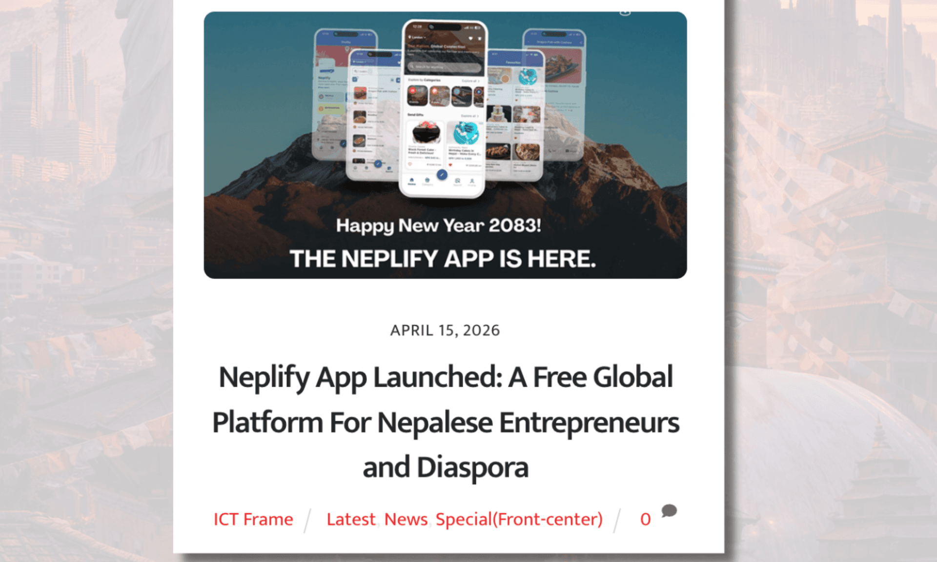 Neplify App Launched: A Free Global Platform For Nepalese Entrepreneurs and Diaspora